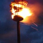 Dallington beacon burning